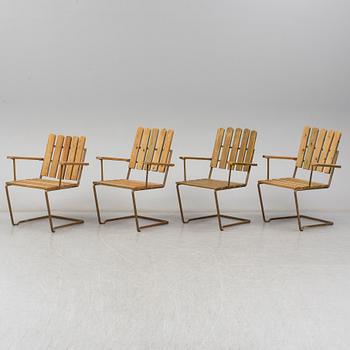 a set of 4 'A2' garden chairs by Grythyttan.