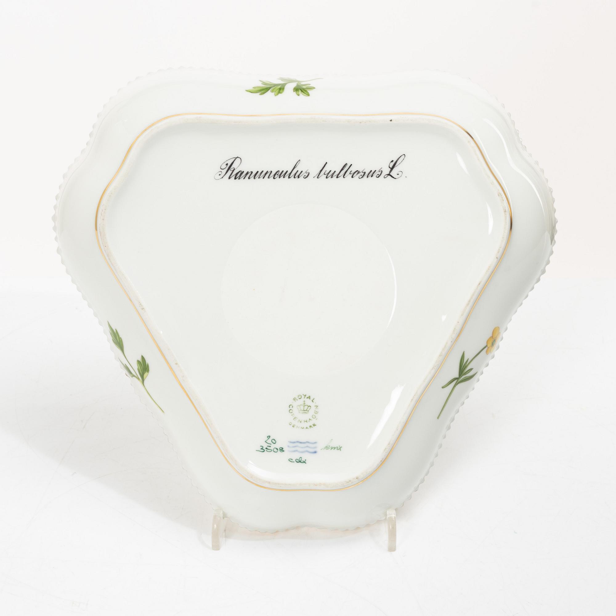 Royal Copenhagen, fat, 4 st, "Flora Danica", Danmark.