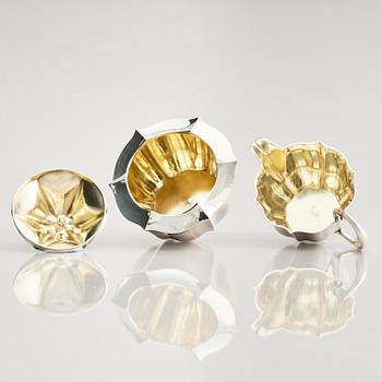 Karl Anderson, a silver coffee- and teaset, 4 pieces, Stockholm, Sweden 1918.
