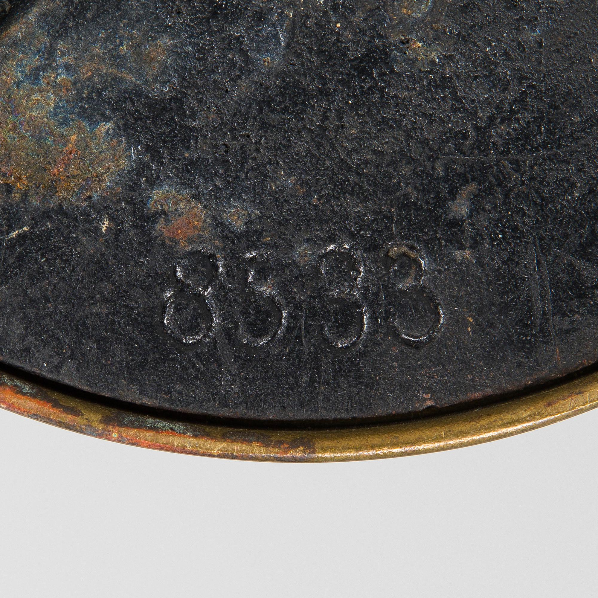 Pöytävalaisin / kirjoituspöydänvalaisin, noin 1900.