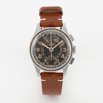 Heuer, Up / Down chronograph, wristwatch, 32 mm.