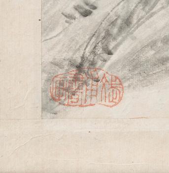 OKÄND KONSTNÄR, blandteknik/tusch på papper, Kina, tidigt 1900-tal.