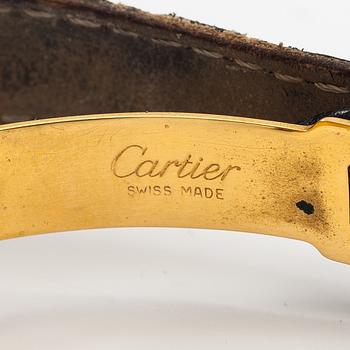 Cartier, Vermeil, wristwatch, 24 mm.