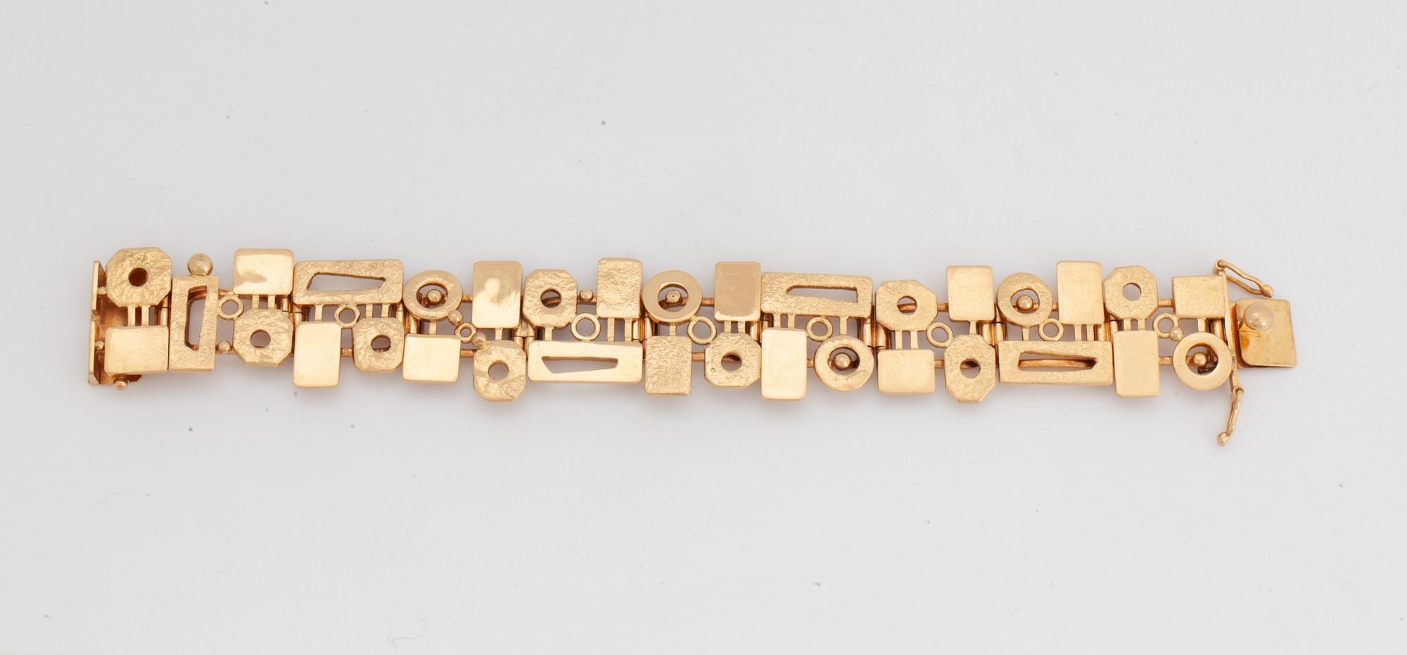 ROBBERT, armlänk, 18k guld, Trosa, 1972.