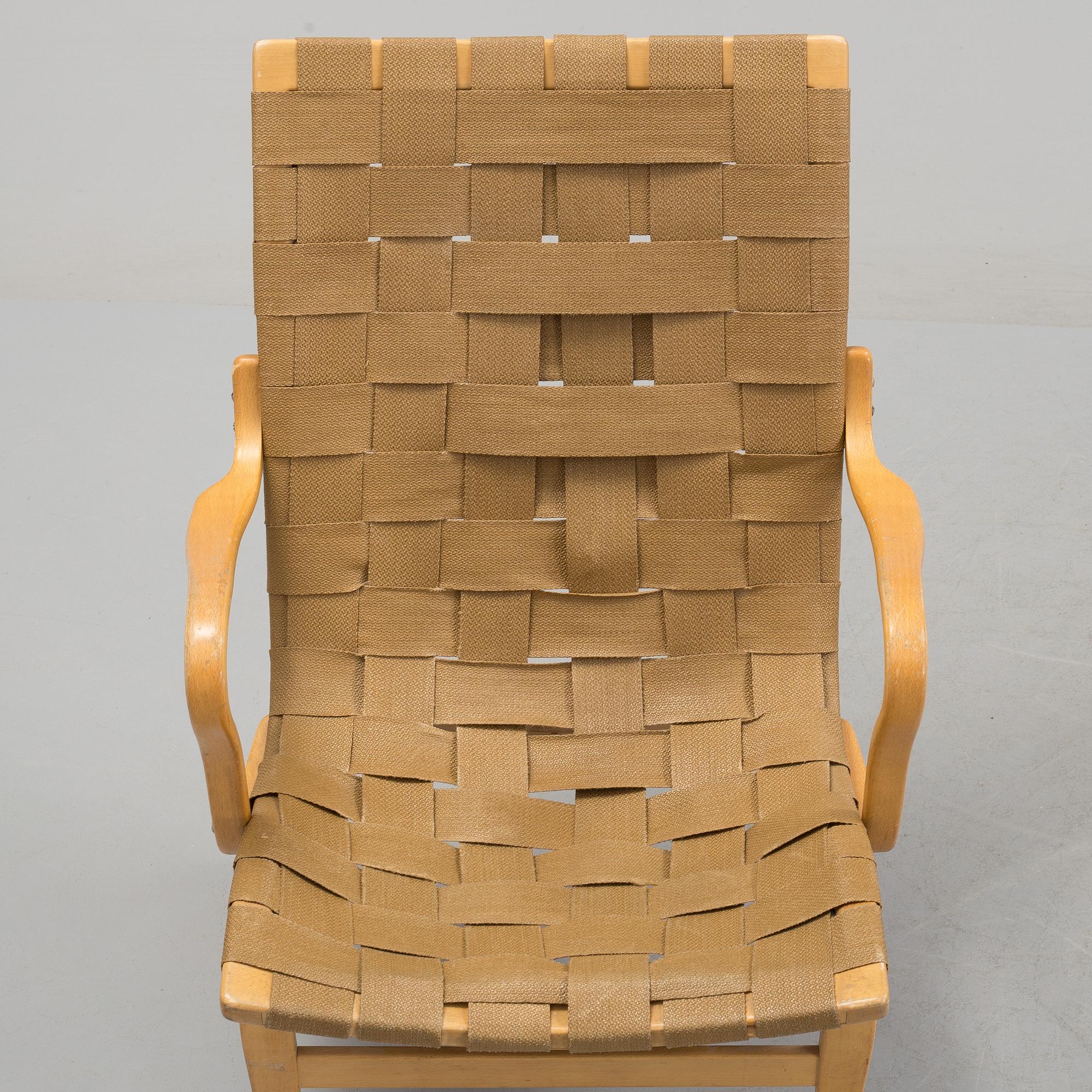 BRUNO MATHSSON, fåtöljer, tre st, "Eva", Firma Karl Mathsson, Värnamo, 1968.