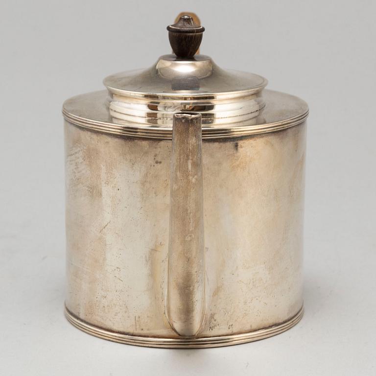 An end of the 18th Century  Dutch silver teapot.