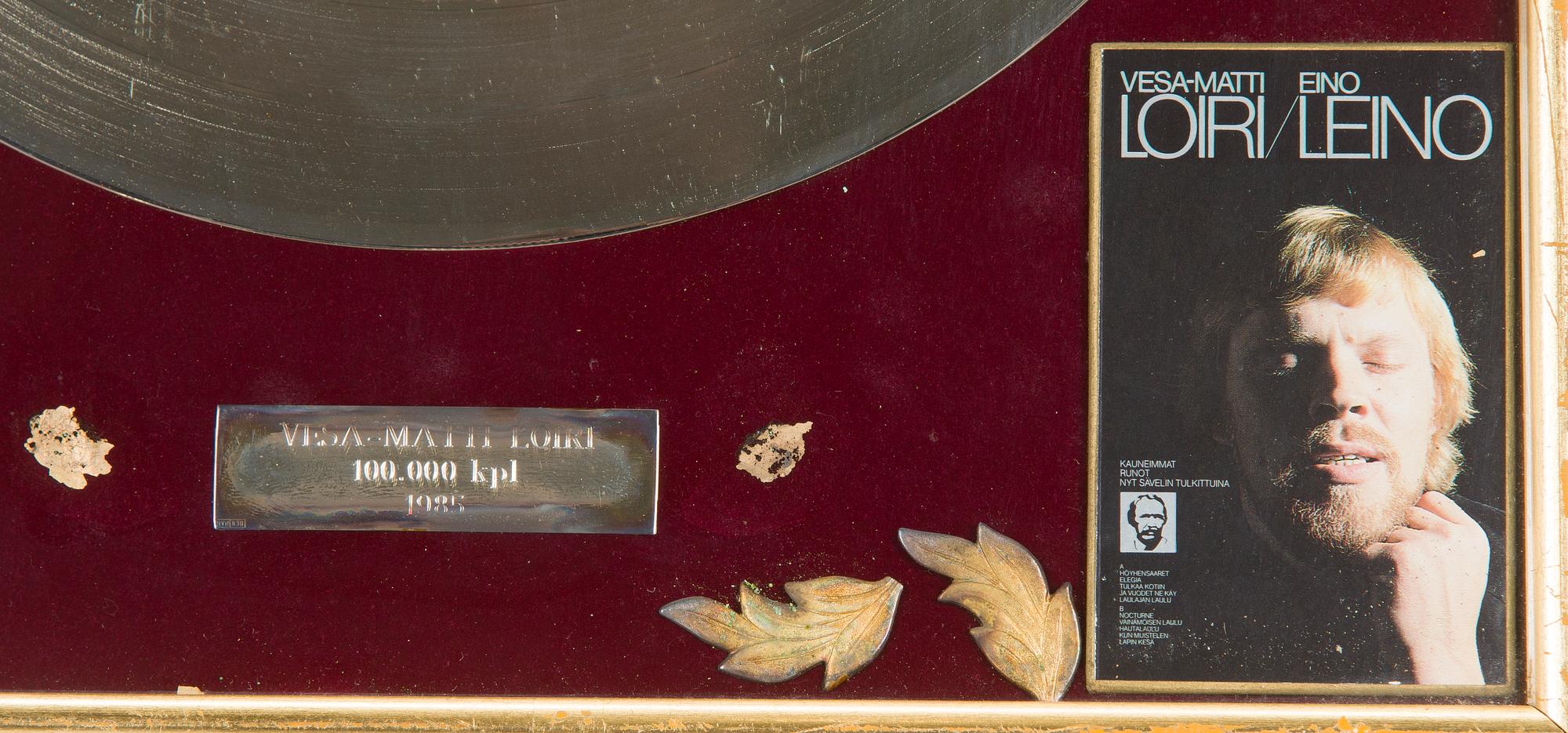 Kultalevy, "Eino Leino - Vesa-Matti Loiri".