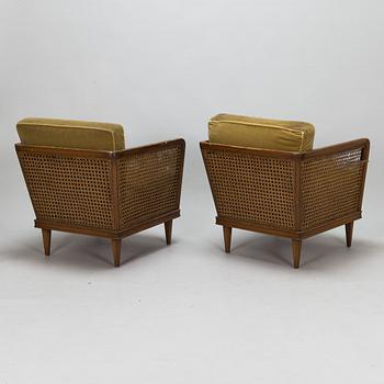 A pair of 1930s armchairs, manufacturer Paul Boman, Finland.