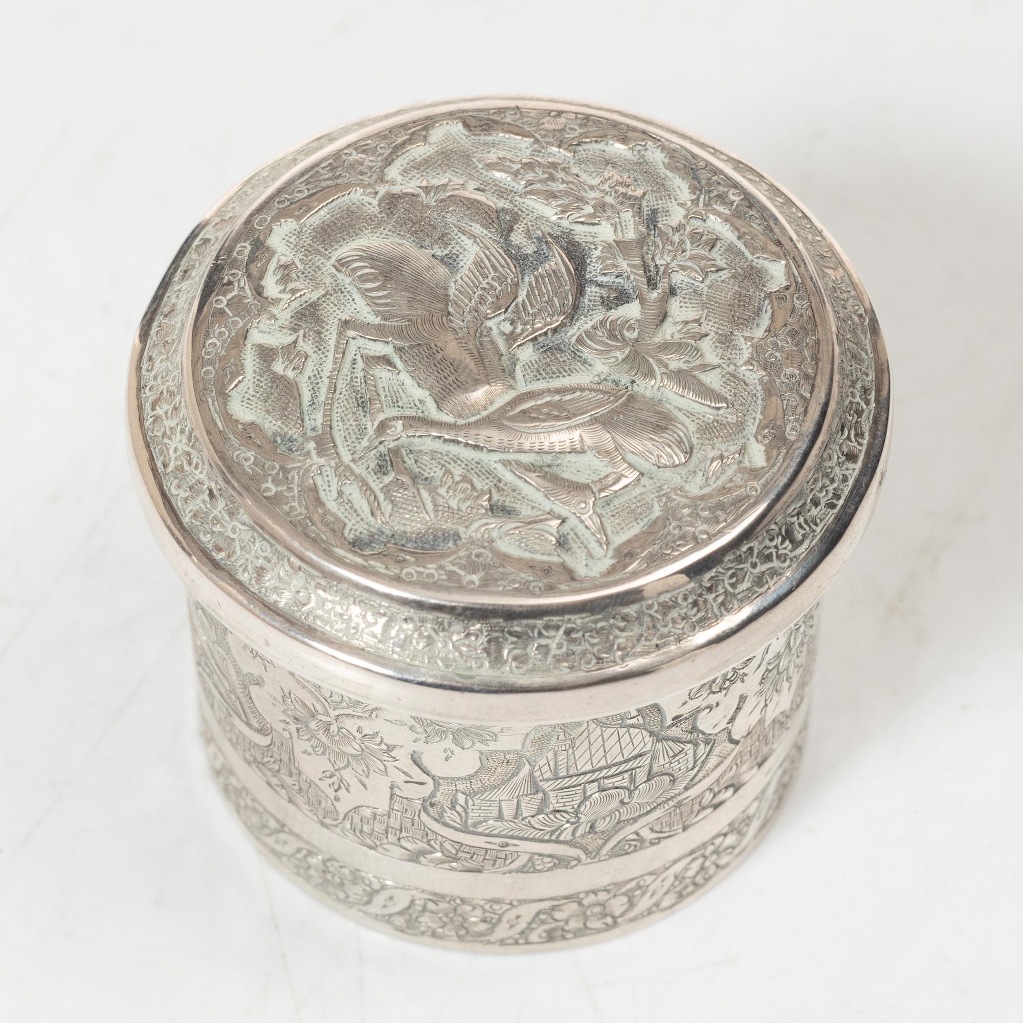 Cocktail shaker, silver, Persian, first half of the 20th century. Total weight 515 grams.