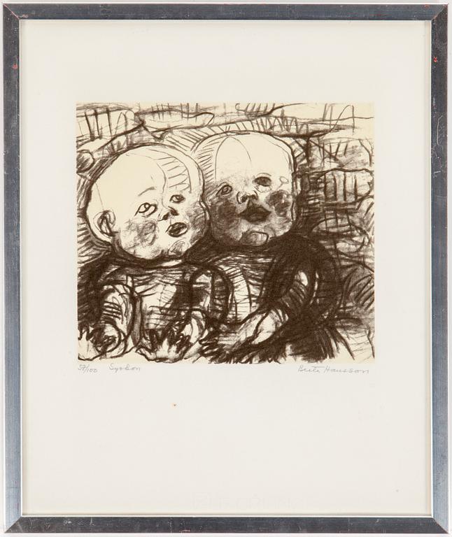 BERTA HANSSON, lithographe, signed and no 37/100.