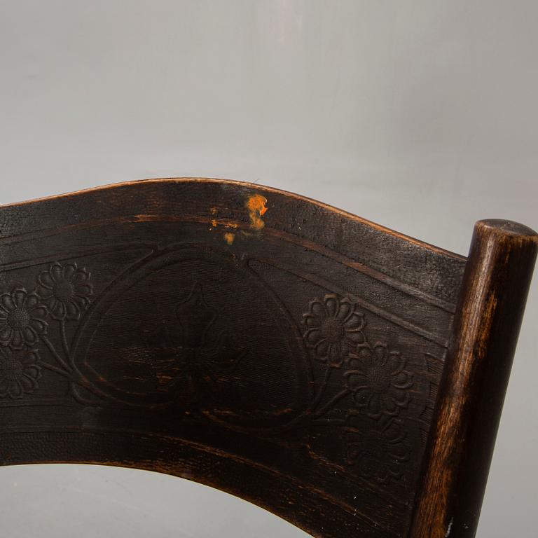 A set of 10 similar Kohn and Fischel chairs early 1900s.