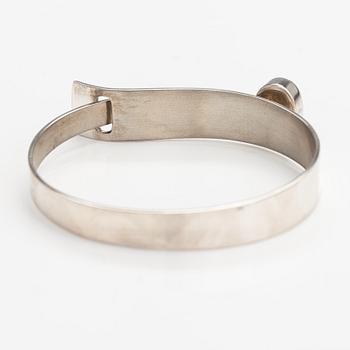 Elis Kauppi, A silver bracelet with an snowflake obsidian. Kupittaan kulta, Turku 1958.