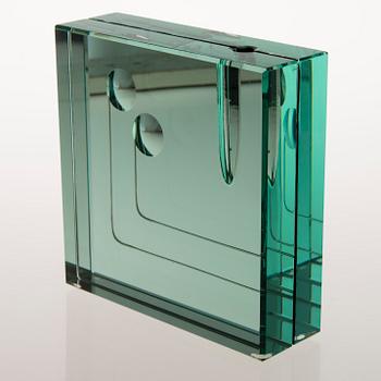 A 1970s Italian glass vase by Galotti & Radice.