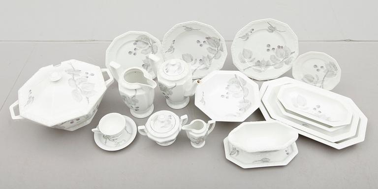 MATSERVIS, 94 delar, porslin, Maria Björnbär, Rosenthal.
