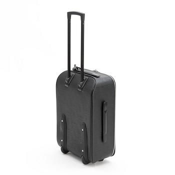 A black Epi Leather Pégase 55 Suitcase.