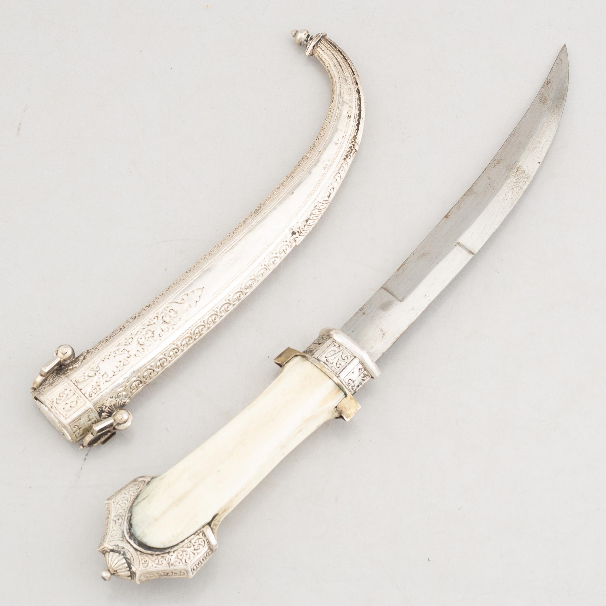 A lot of three Jambyias, Morocco, 20th century.