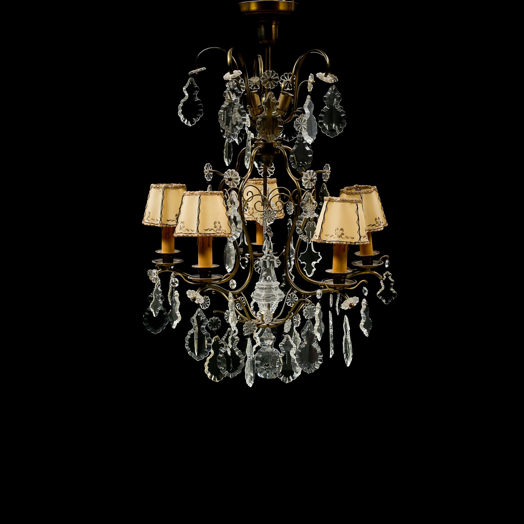 LJUSKRONA, rokokostil, 1900-talets mitt/andra hälft, höjd 80 cm.