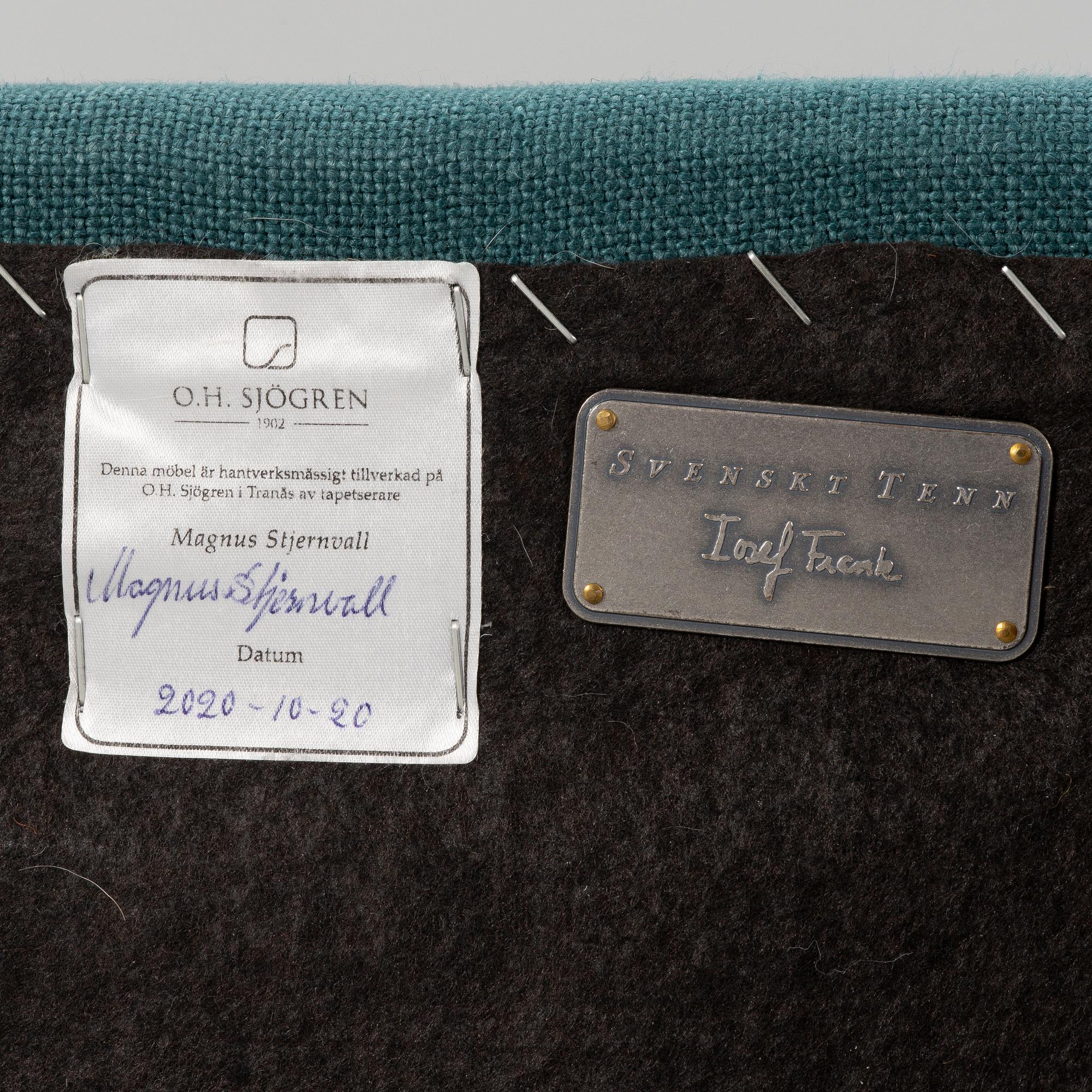 Josef Frank, a model 3031 sofa, Firma Svenskt Tenn, 2020.