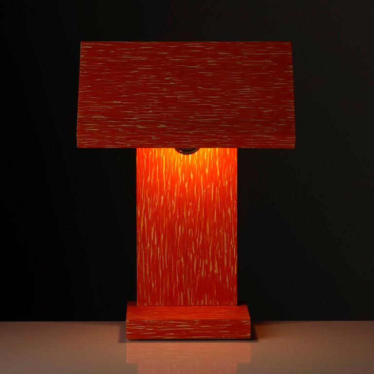 Adrian Bursell & Siri Svedborg, a "Crayon Pine Lamp", executed in their own studio, Stockholm, 2026.