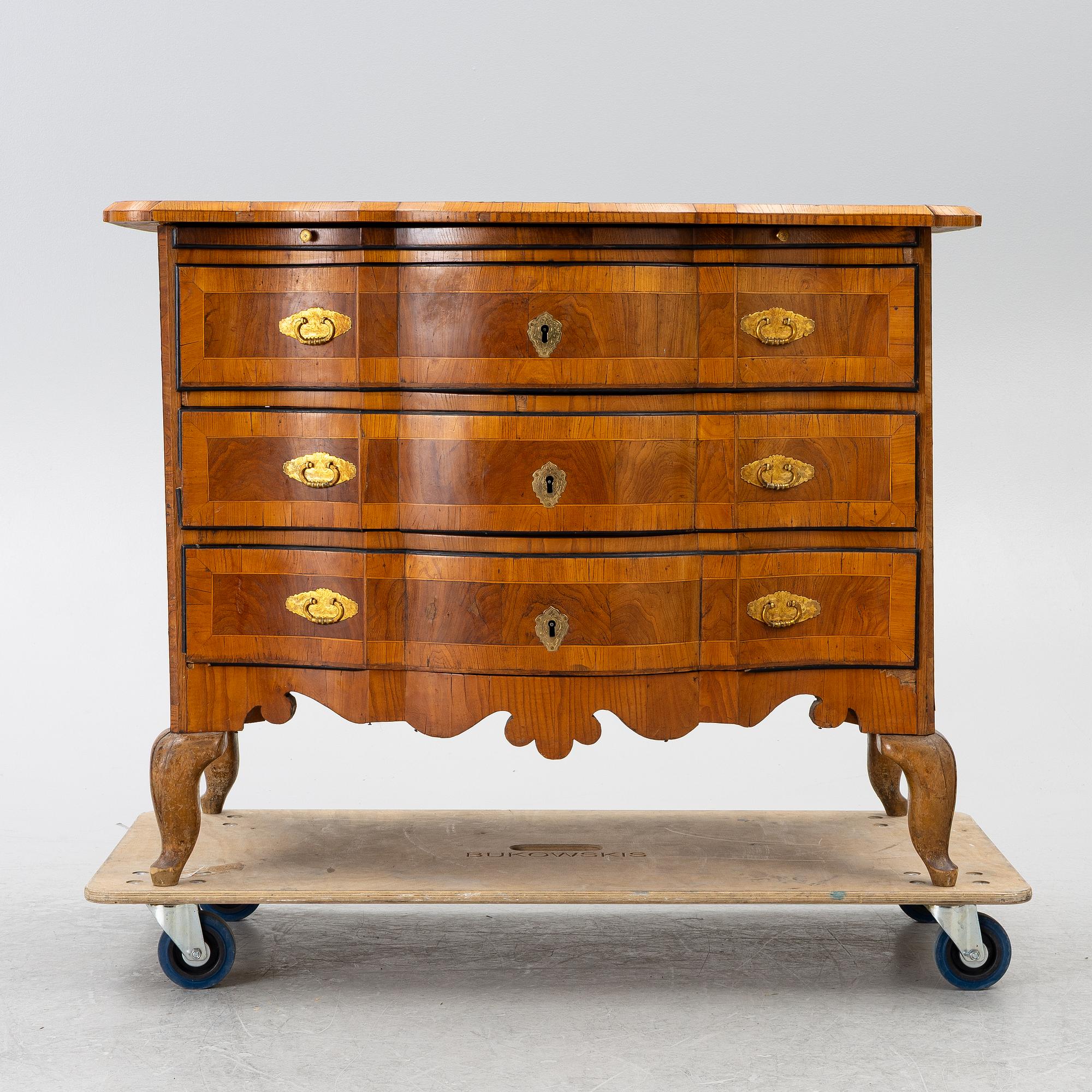 Byrå, senbarock, 1700-tal.