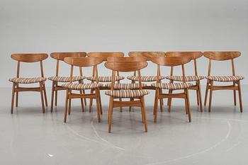 STOLAR, 10 st. "Spisestolen", Hans Wegner.