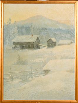 OLOF WALFRID NILSSON, olja på duk, signerad.