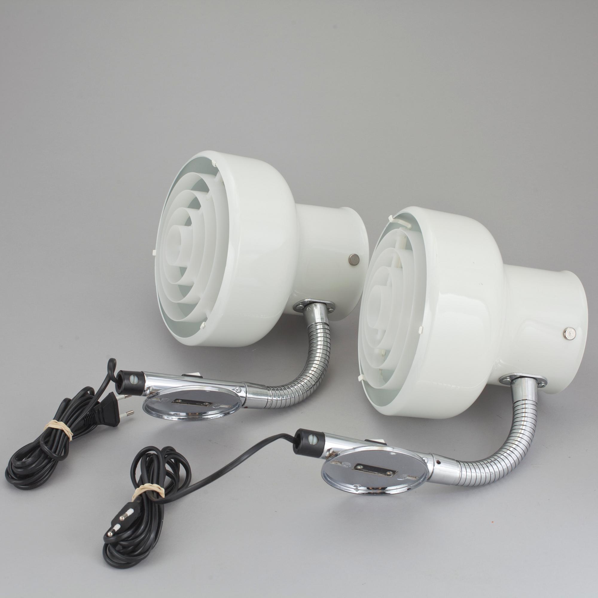 VÄGGLAMPOR, ett par, "Bumlingen", Anders Pehrson, Ateljé Lyktan, 1900-talets fjärde kvartal.