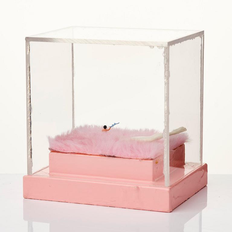 Marie-Louise Ekman, "Dam med behå och springande dam-ben".