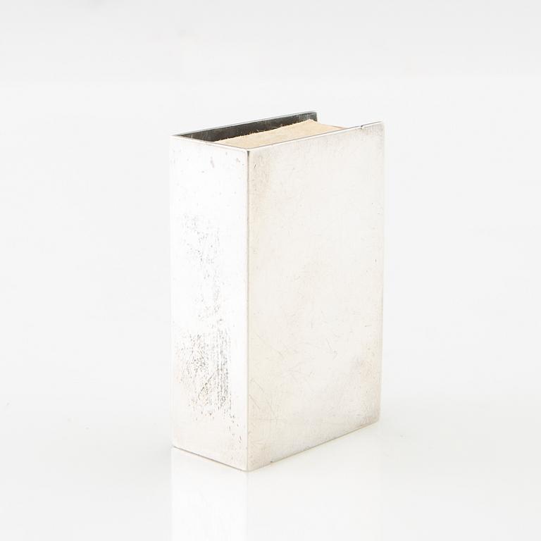 Wiwen Nilsson, Case of sterling silver for a matchbox, Lund 1963.