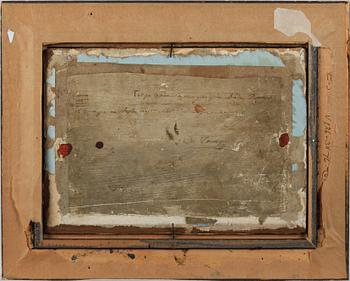 OKÄND KONSTNÄR, tempera på pergament, Frankrike, 1700-tal.