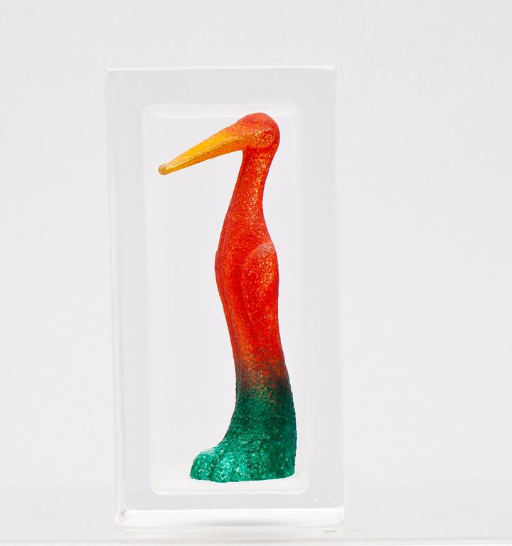 SKULPTUR, glas, Kjell Engman Kosta Boda.