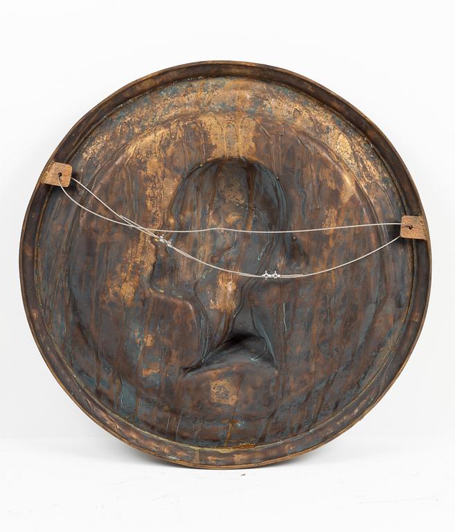 Gudmar Olovson, relief/sculpture. Signed. Numbered. Foundry mark. Bronze, D: 66 cm.