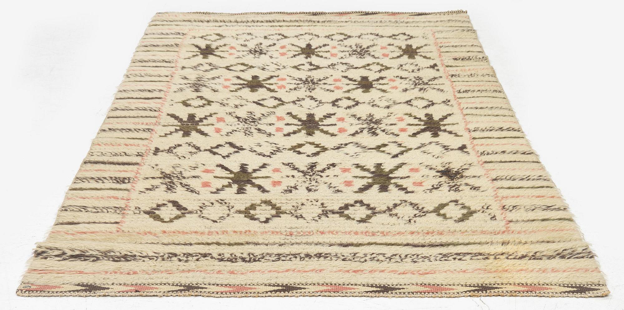 Märta Måås-Fjetterström, a carpet, 'Svenskullsryan', rya, c. 195 x 111 cm, signerad AB MMF.