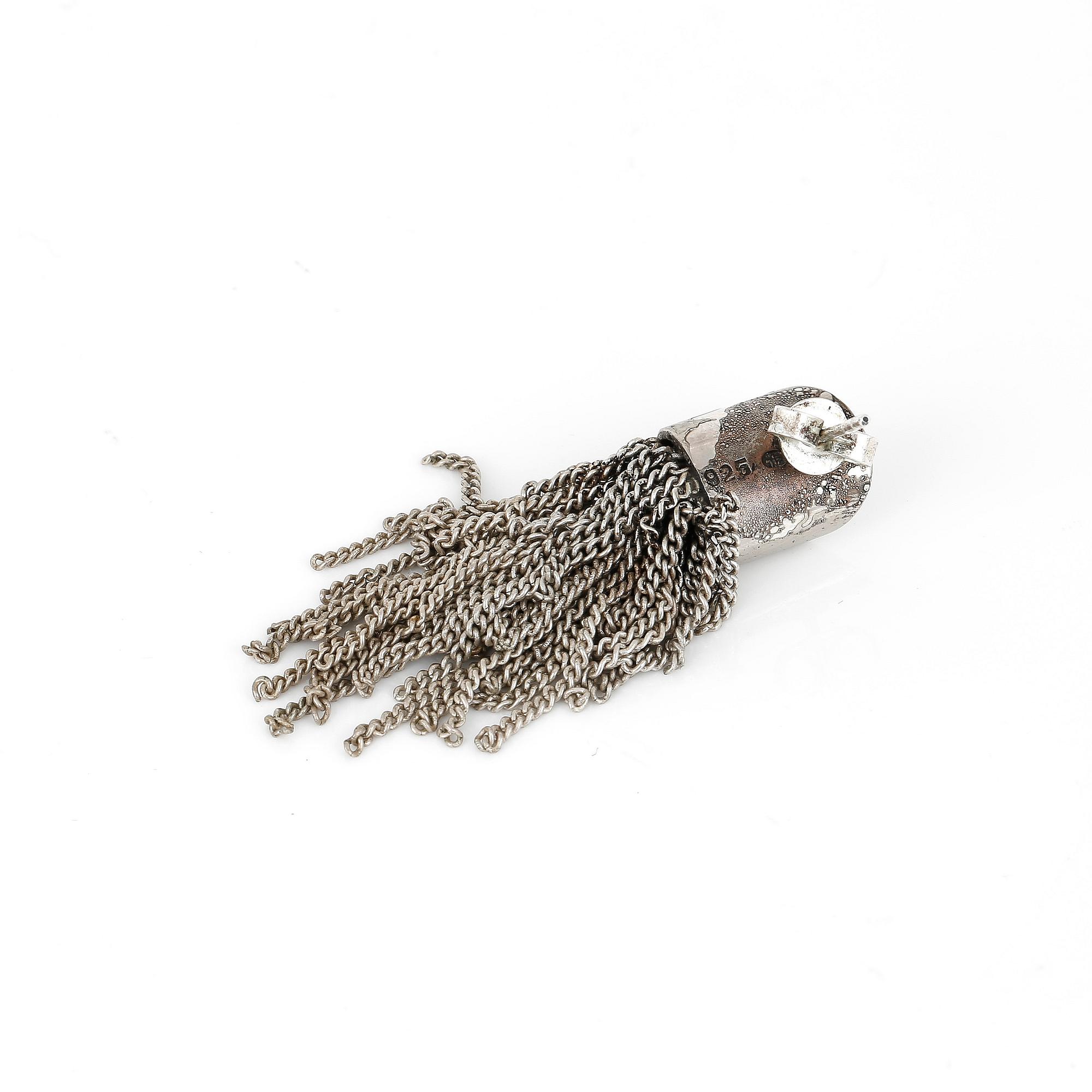 HALSBAND, ARMBAND samt ÖRHÄNGE, sterlingsilver, Tomasz Plodowski, 1900-talets sista kvartal. Total vikt ca 192 g.