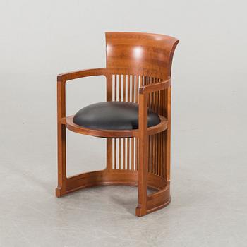 FRANK LLOYD WRIGHT, ARMCHAIR, 606 "Barrel Chair", Cassina.