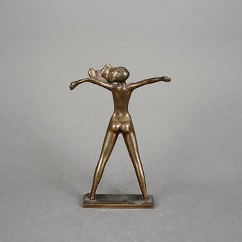 STIG BLOMBERG, skulptur, brons.