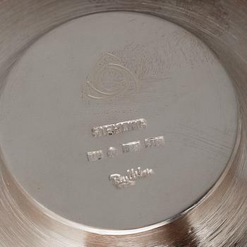 SKÅLFAT, sterlingsilver, Rey Urban, Stockholm, 1992. Vikt ca 172g.