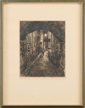 HARALD SALLBERG, 3 st, etsningar, signerade och daterade.