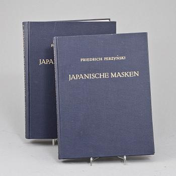 BÖCKER, 2 volymer, "Japanische Masken", Friedrich Perzynski, Berlin und Leipzig verlag von walter de gruyter & Co, 1925.