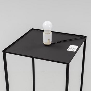 An acrylic and aluminum floor lamp, Søberg Lystek Denmark.