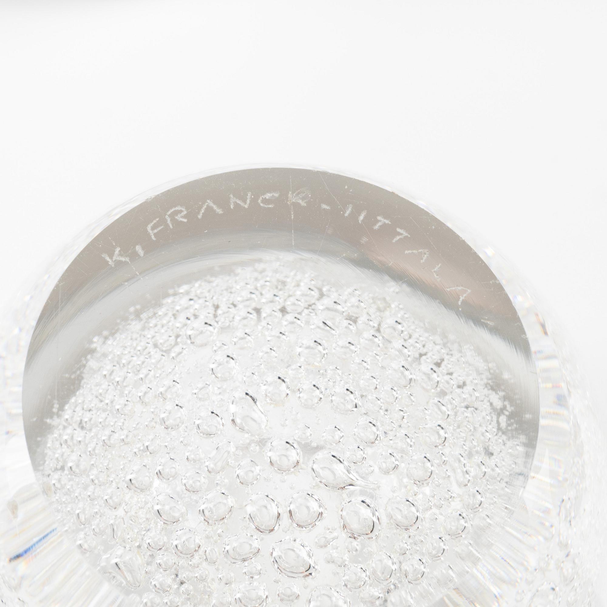 Kaj Franck, vases, 2 pcs, glass, Iittala, Finland.