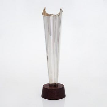Tapio Wirkkala, vas, silver och palisander, TW 228, "Liekki" (Flamma), Kultakeskus, Tavastehus  1962.