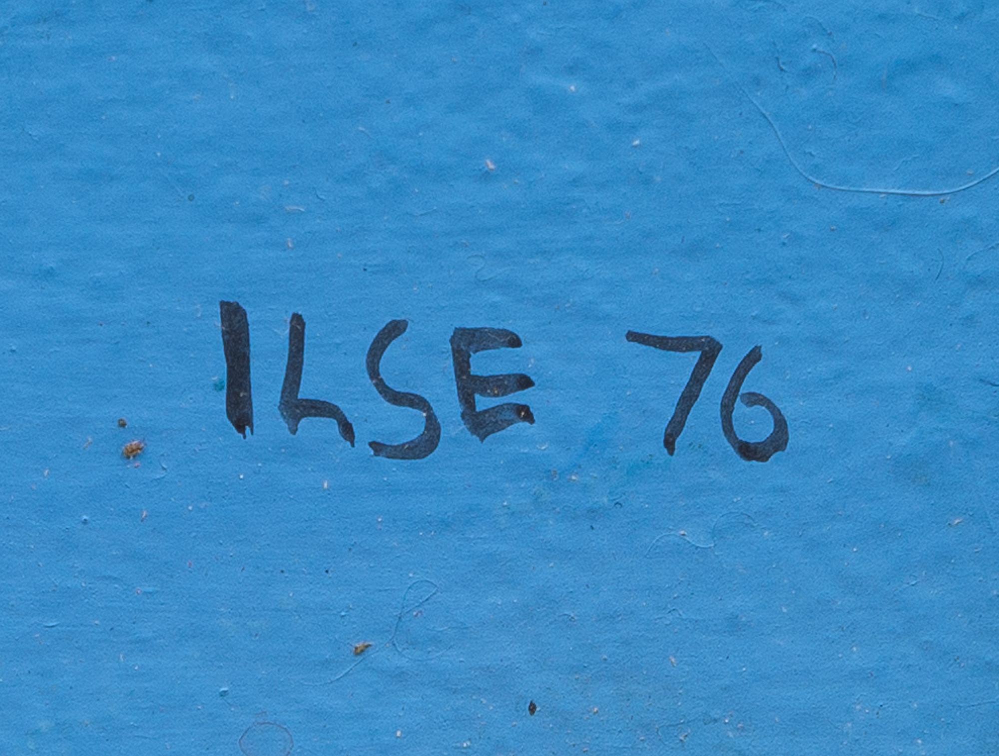 ILSE ACKERMANN, mixed media on board, signed and dated -76.