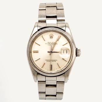 Rolex, Oyster Perpetual, Date, Chronometer, wristwatch, 34,5 mm.