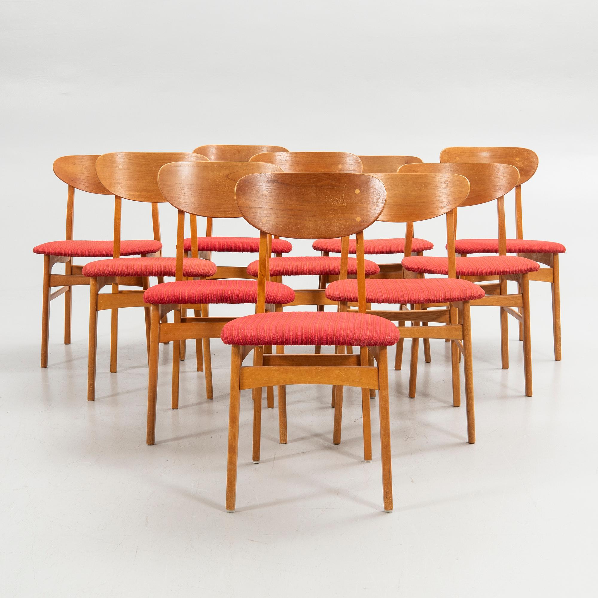Dining group, 11 pieces, 6+4 chairs, Ikea, model "Monaco".