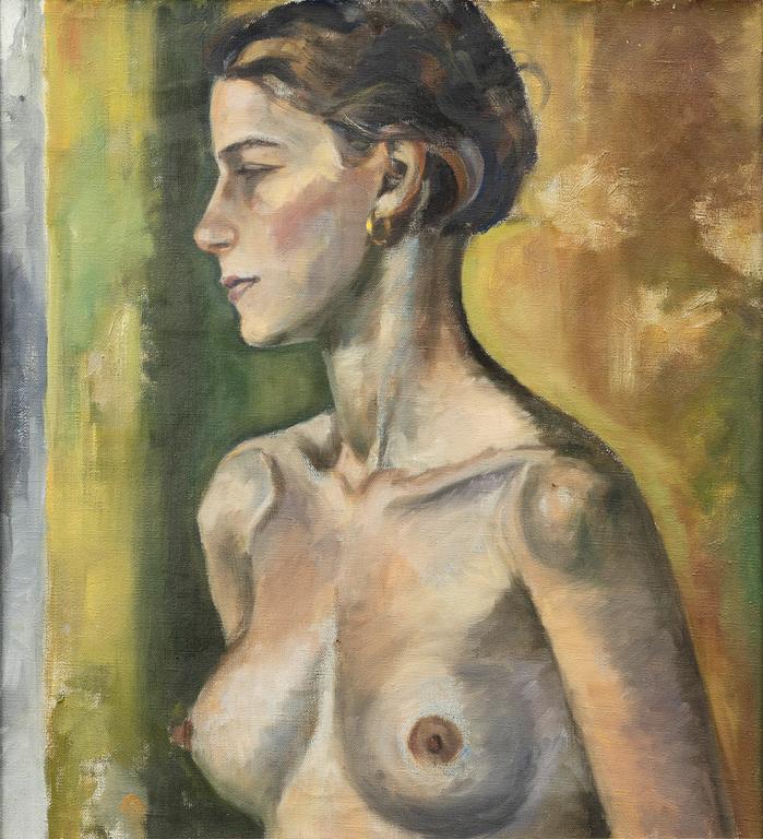 Sylvia Stave, Portrait of a young lady, academic study.