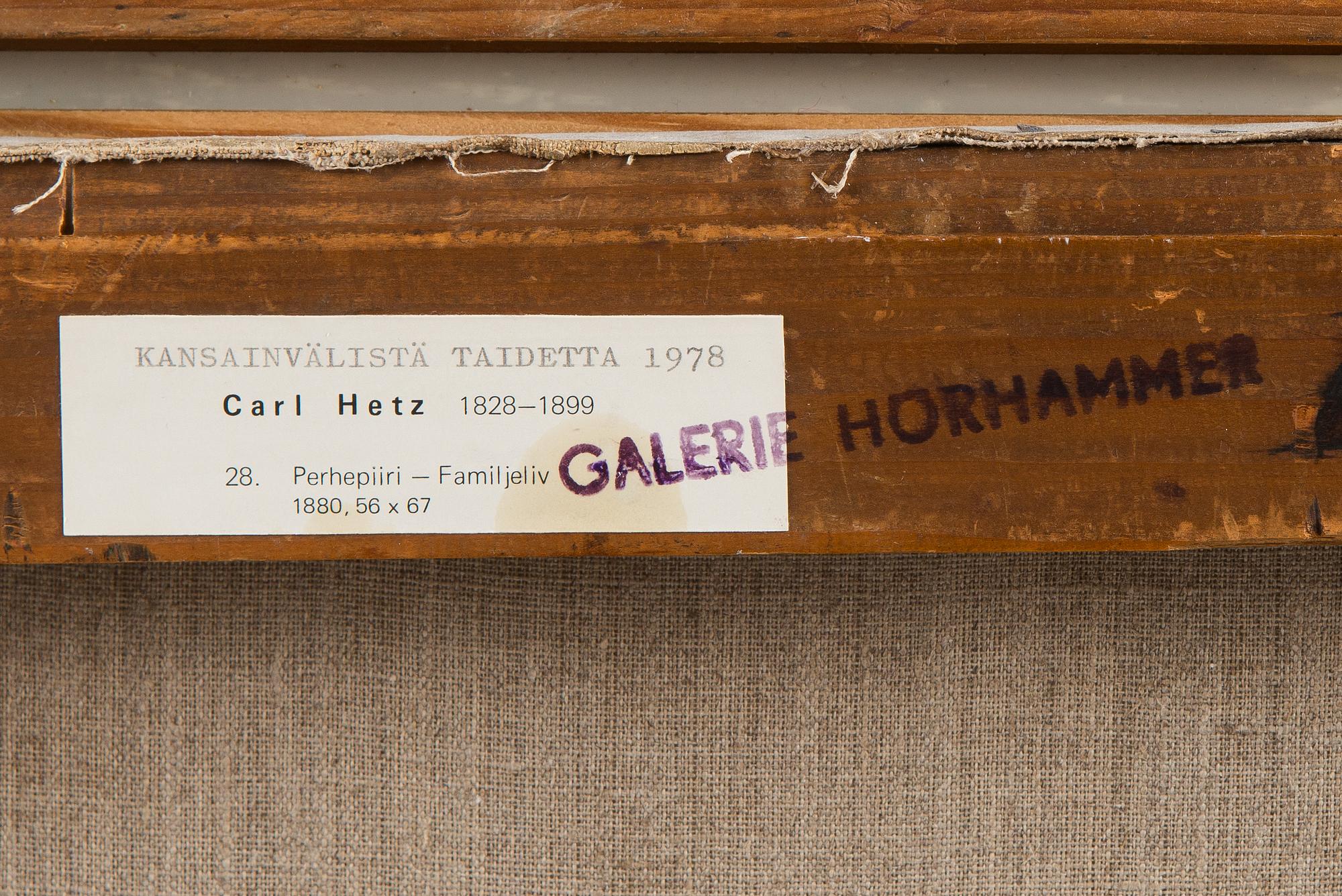Carl Hetz, "Family Life".
