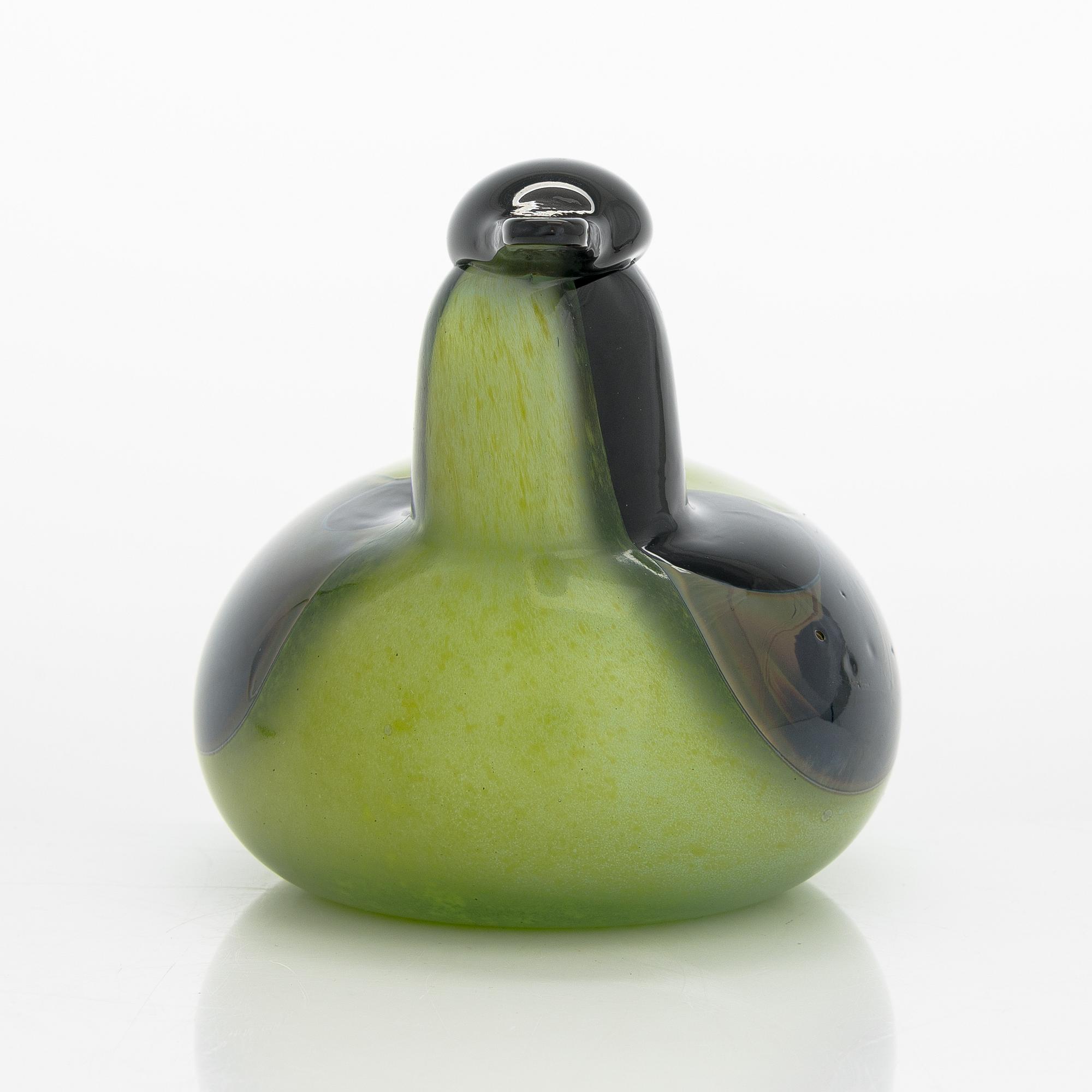 Oiva Toikka, glass bird signed O. Toikka Nuutajärvi.