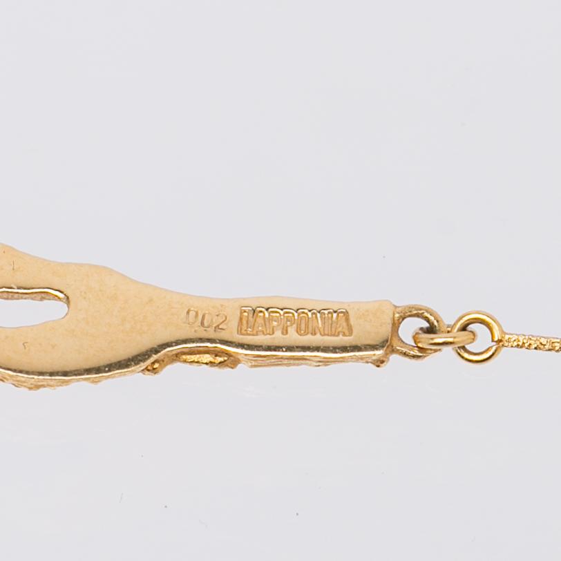 Björn Weckström, Necklace, "Diamond Bud", 18K gold, diamond, Lapponia.