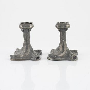 Olof Ahlberg, skrivgarnityr, 4 delar, tenn,  Schreuder & Olsson, Stockholm, bl.a. 1911.